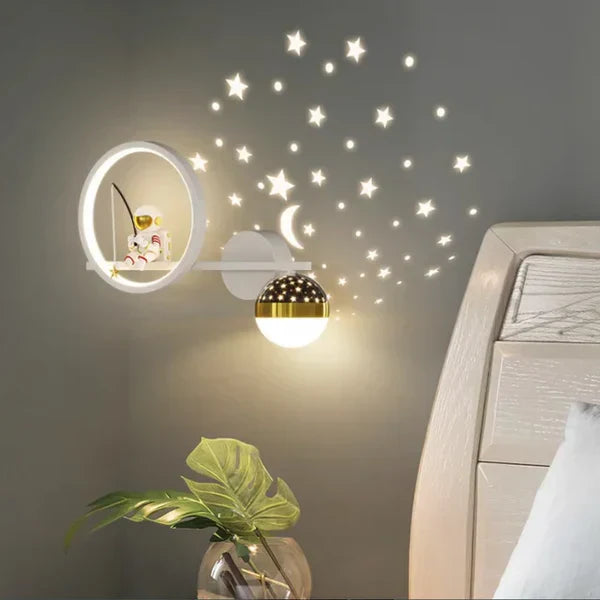 GlowNest – Playful Wall Lamp for Children's Room Bowlift