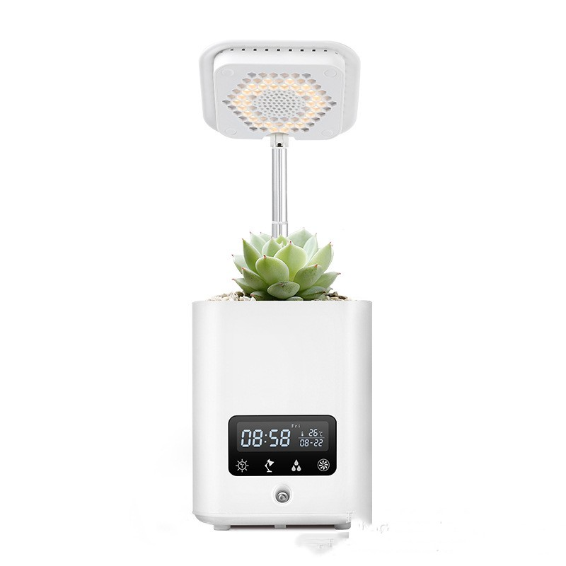 BowLift | Multifunctional smart hydroponic plant pot with calendar, diffuser and desk lamp