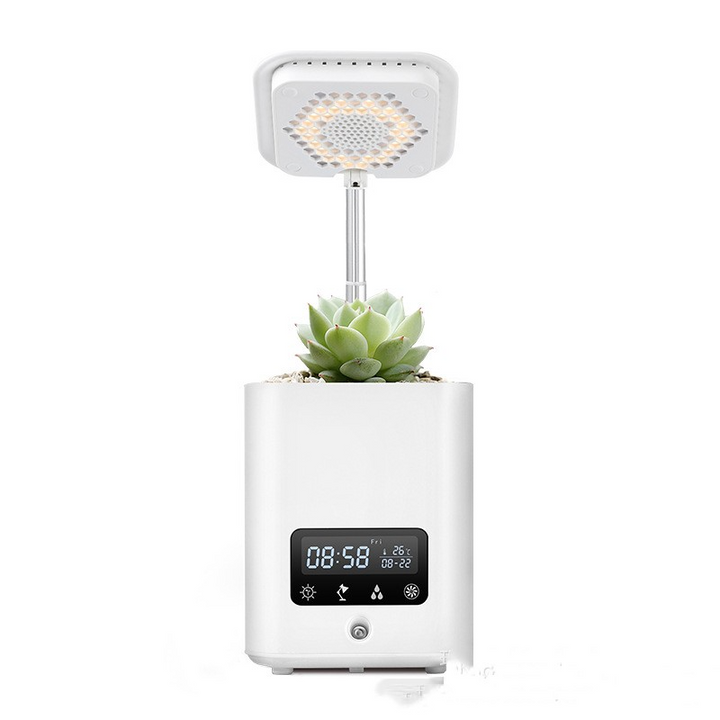 BowLift | Multifunctional smart hydroponic plant pot with calendar, diffuser and desk lamp