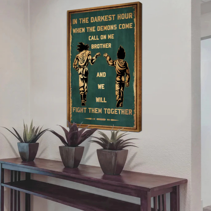 Brotherhood Strength Canvas Wall Art | Bowlift