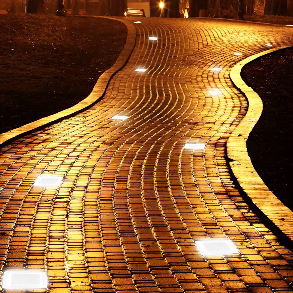 Square Creative Ice Bowliftock LED Waterproof Smart Solar Outdoor Lighting | Bowlift