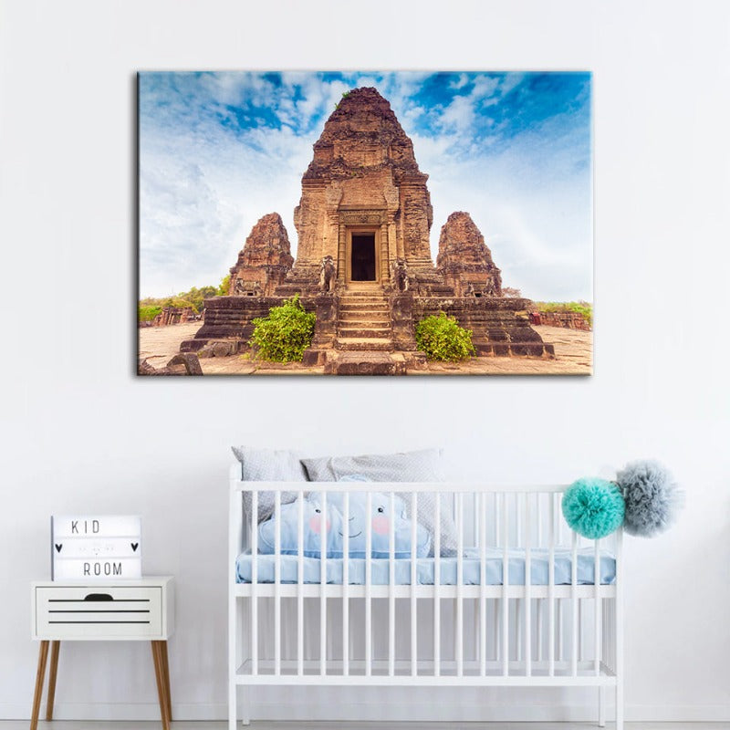 Ancient Temple - Canvas Wall Art Painting | Bowlift