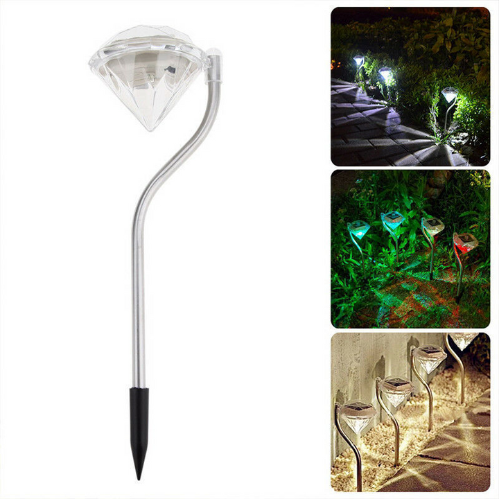 BowLift | Solar Garden Light in Diamond Shape – LED Lamps for Outdoor Decoration and Lighting