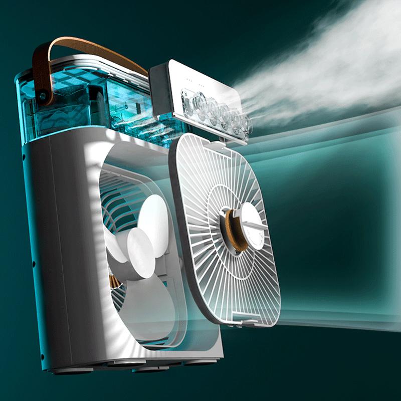 Spray Cooling Fan with Water Can | Bowlift