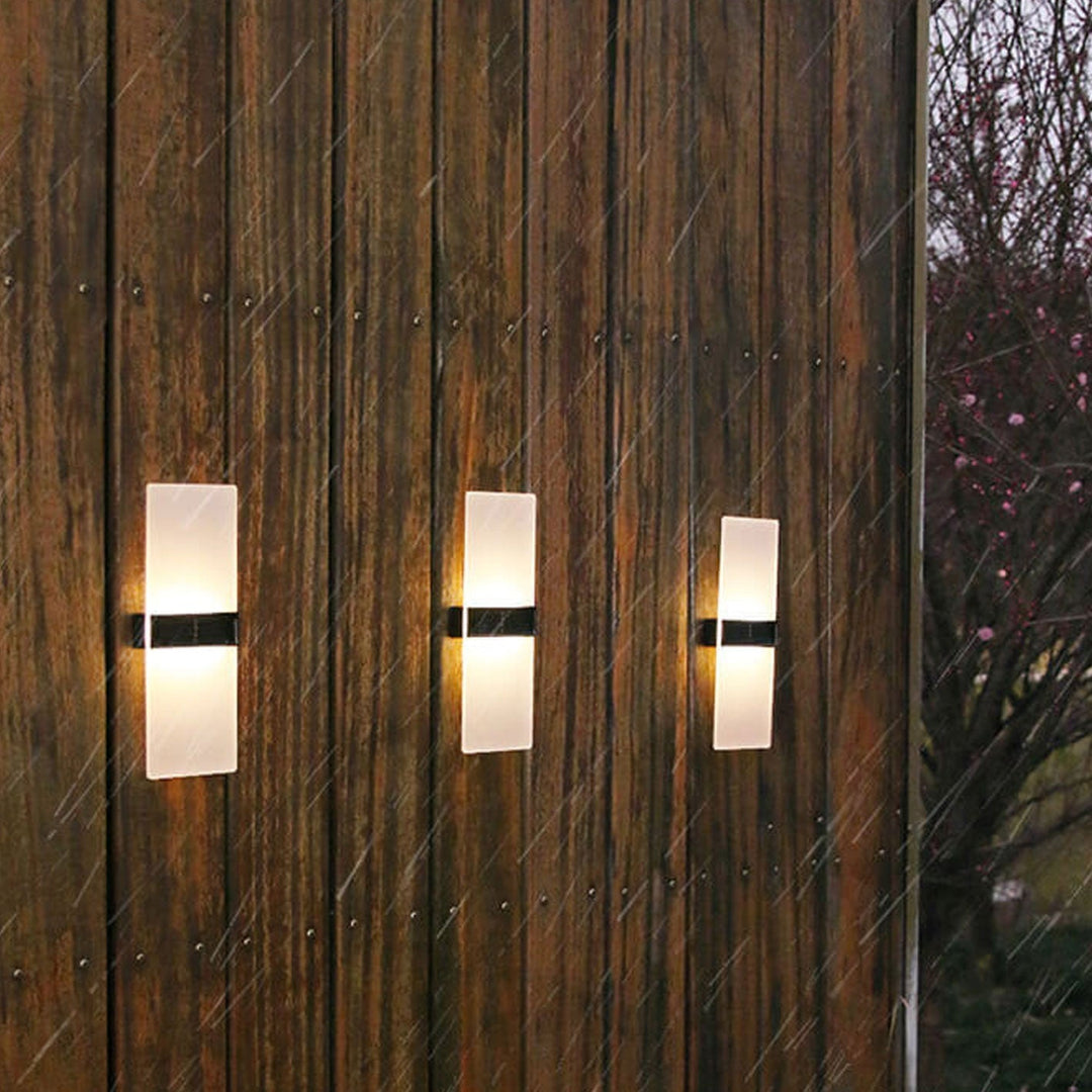 BowLift | LumaZen Solar LED Wall Lamp | Weatherproof | Solar Powered Outdoor Lighting | Garden & Patio Decor