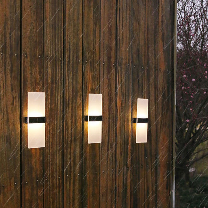 BowLift | LumaZen Solar LED Wall Lamp | Weatherproof | Solar Powered Outdoor Lighting | Garden & Patio Decor