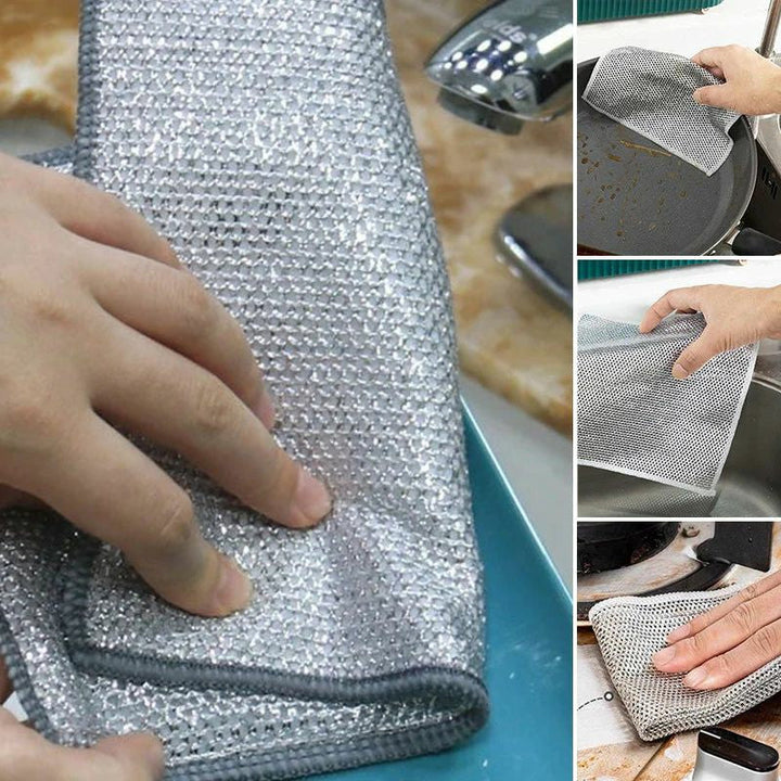 BowLift | WireClean Double Sided Metal Steel Wire Cleaning Cloth