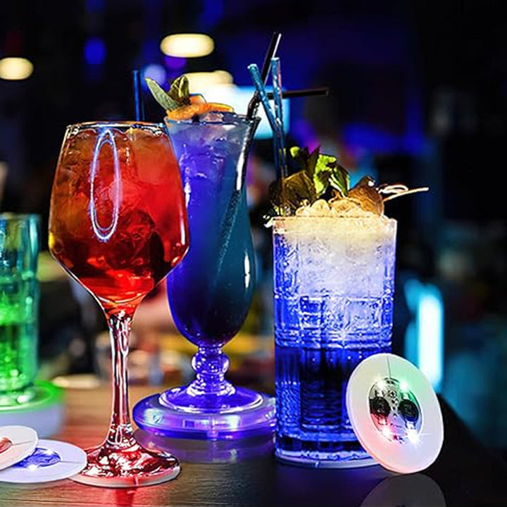 BowLift | LED glowing bottle stickers and coasters
