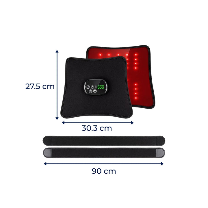 Red Light Therapy & Vibration – Rechargeable Heated Wrap – Eases Back Pain, Stiffness & Muscle Aches Bowlift