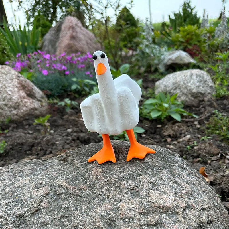 BowLift | Duck ornament in the shape of the middle finger
