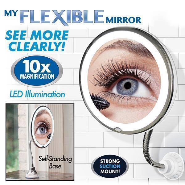 BowLift | 10x magnification LED illuminated makeup mirror