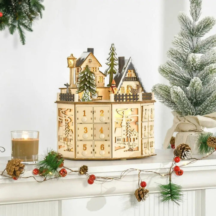 BowLift | GlowFest – Advent calendar with LED lights and house design