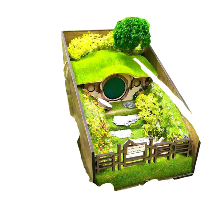 Handcrafted decorative book holders with micro landscape design Bowlift