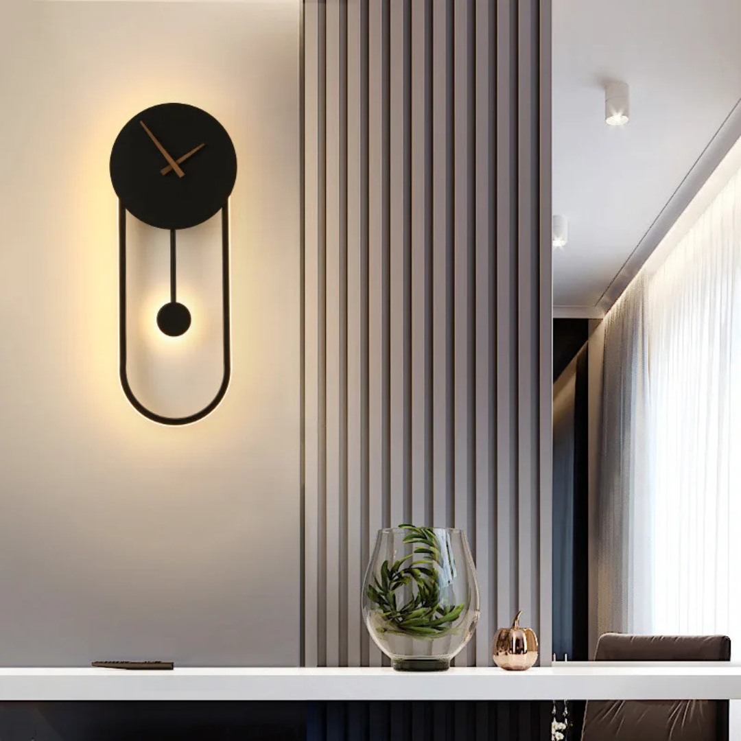 BowLift | LED Wall Clock in Minimalist Style Horalis
