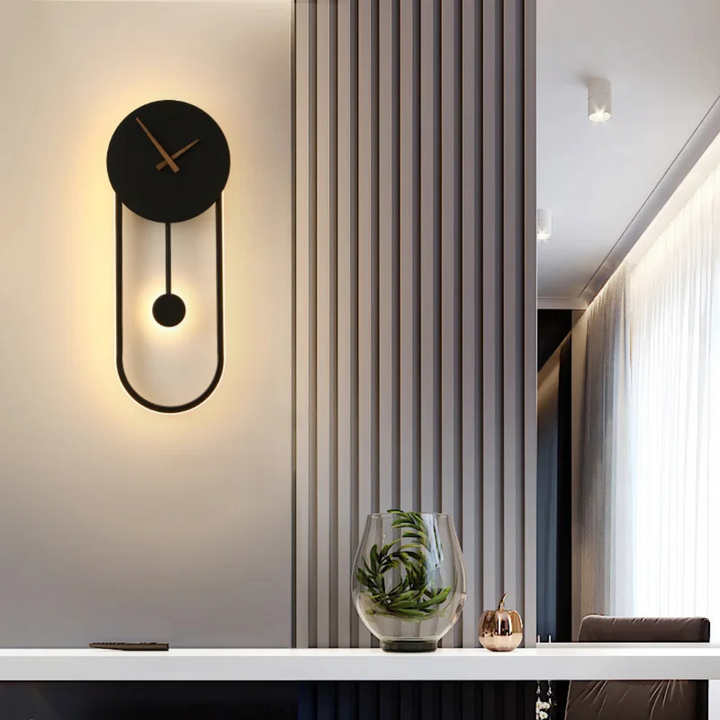 BowLift | LED Wall Clock in Minimalist Style Horalis