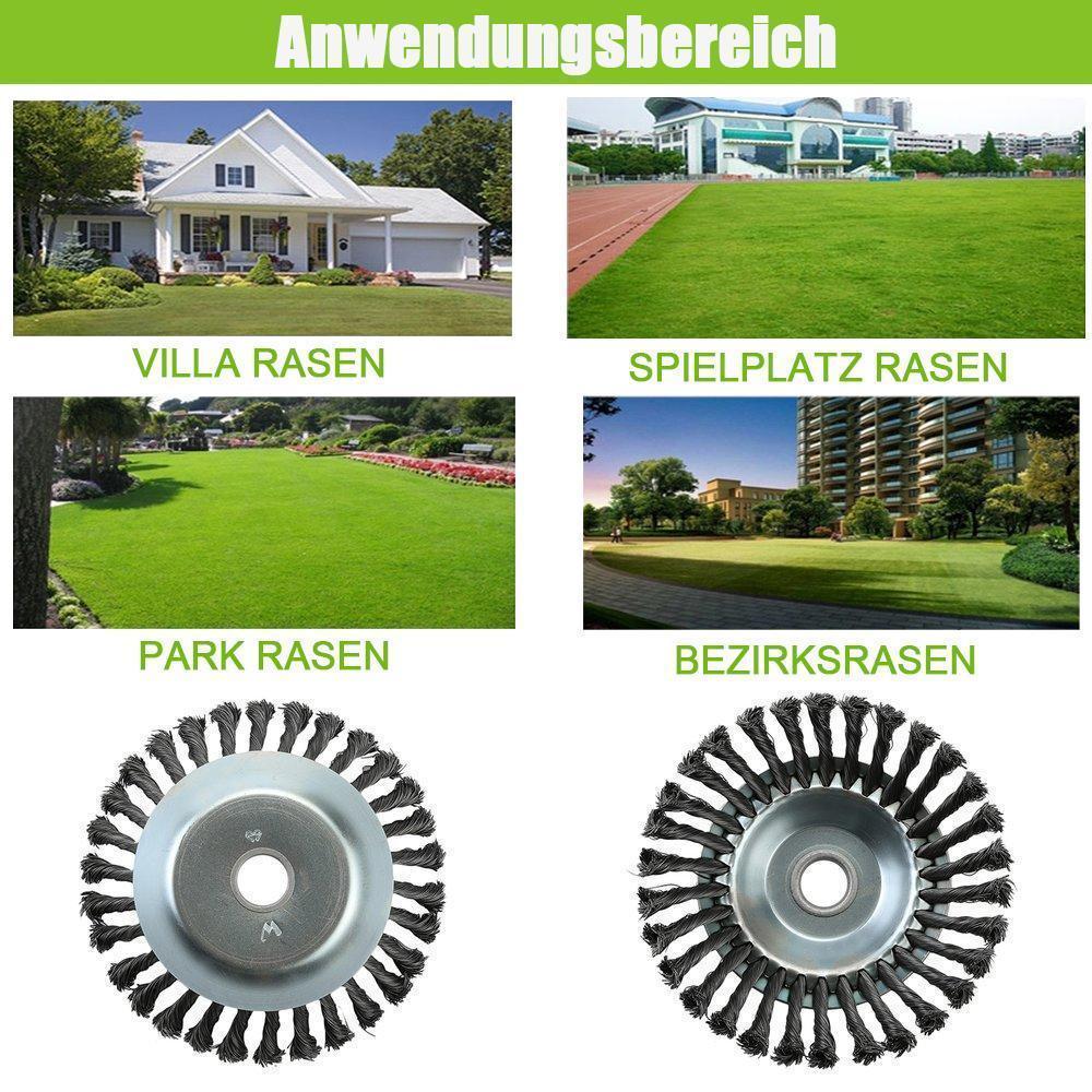 BowLift | Round Twist Wire Wheel Brush for Brushing / Weed Cutting