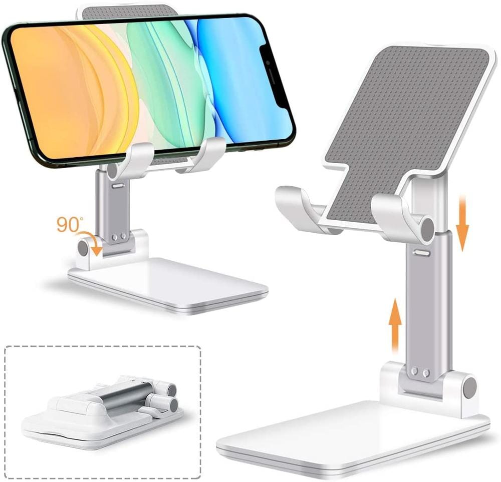 BowLift | Foldable or white pole phone desk holder