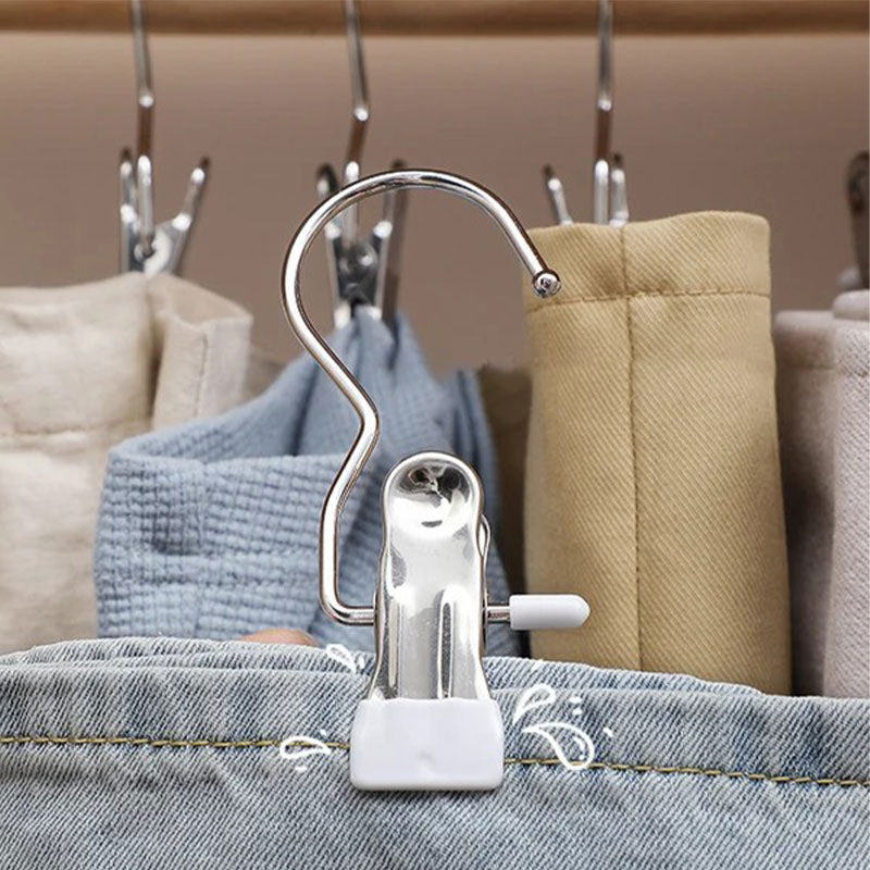 BowLift | Anti-rust Clip Space-saving Clothespin Hat Pants Storage Hanging Travel Hook