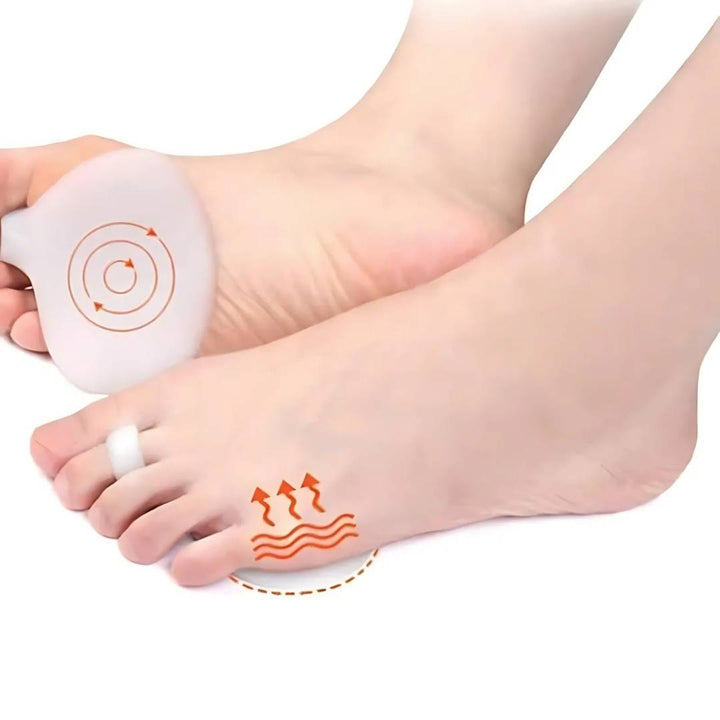 FootAlign Gel Metatarsal Pads | Relieve Foot Pain - Reduce Pressure - Absorb Shock - Improve Foot Comfort - Daily Foot Support Bowlift