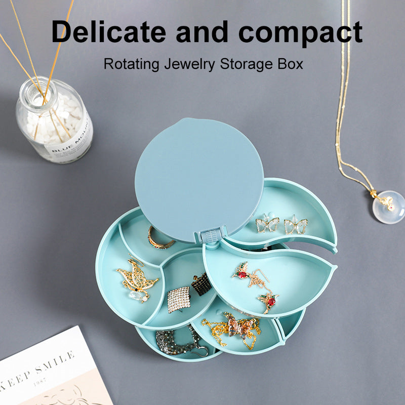 4 Layers Rotatable Jewelry Storage Box | Bowlift