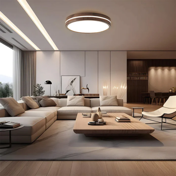 BowLift | Stylish Wooden LED Ceiling Lamp
