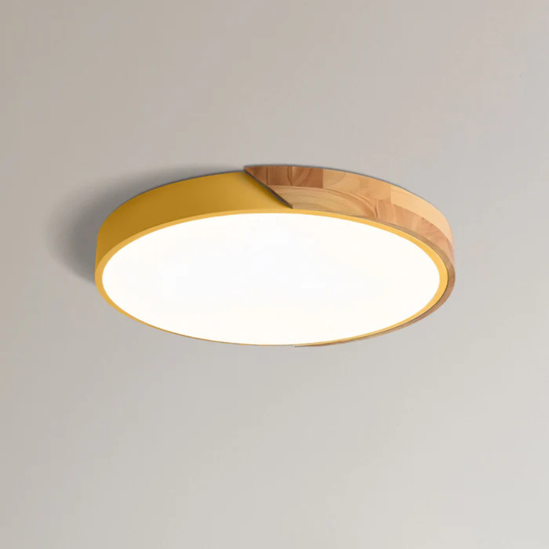BowLift | Scandinavian Wooden LED Ceiling Lamp