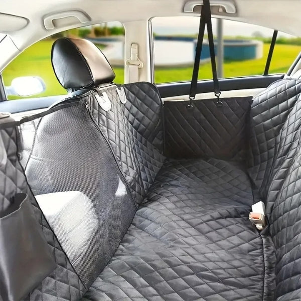 BowLift | Dog Car Seat with Hard Bottom & Back Seat Extender for Travel | Car Seat Protection for Large Dogs