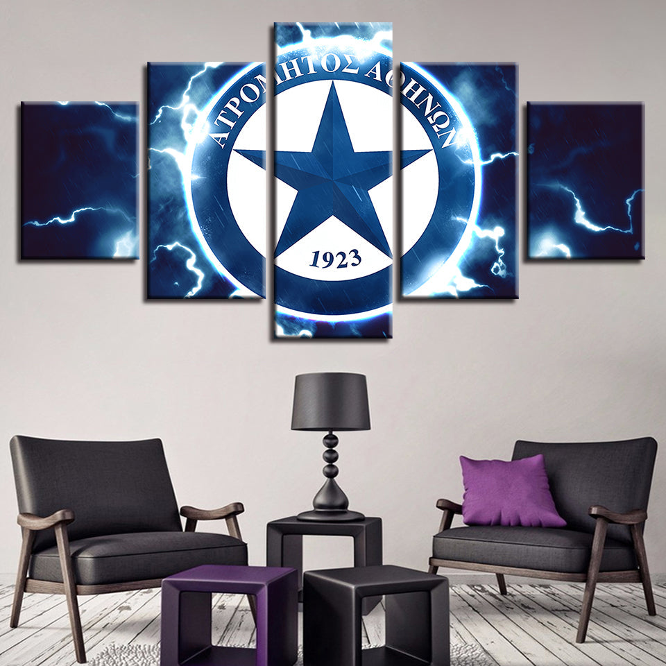 Electric Star Logo 5 Piece - Canvas Wall Art Painting | Bowlift
