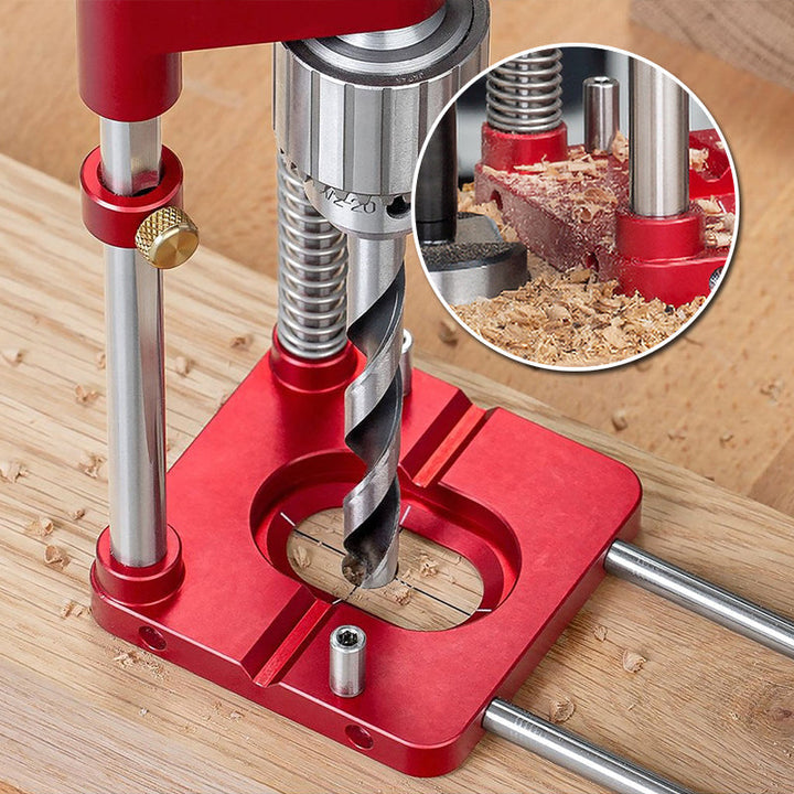 BowLift | WerklinQ Precision Drilling Guide for Wood | Exact Positioning & Marking | Sturdy Construction from Alloyed Steel