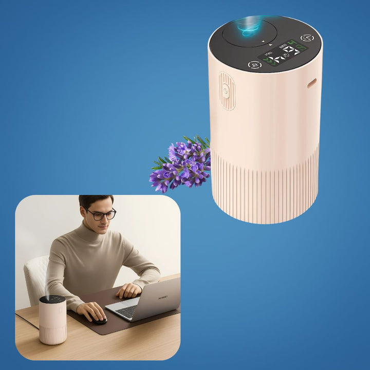 Rechargeable Quiet Mist – 10 ml Silent Timer – Relaxing Aromatherapy for Sleep Stress Relief Office Travel Bowlift