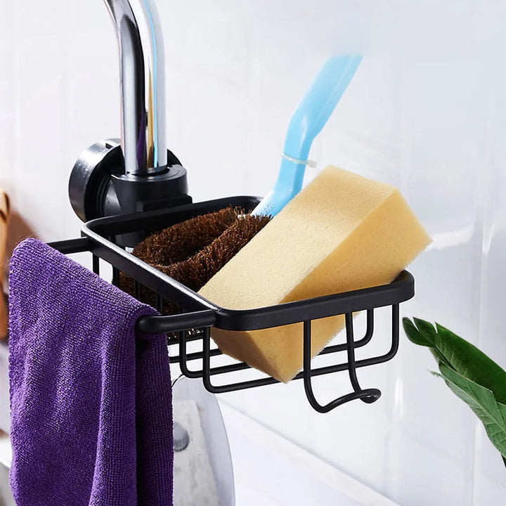 BowLift | Shower holder for Shampoo & Soap – Stainless Aluminium – Silver or Black – No Drilling