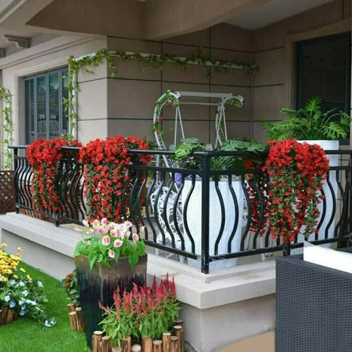 BowLift | Simulated Violet Hanging Basket