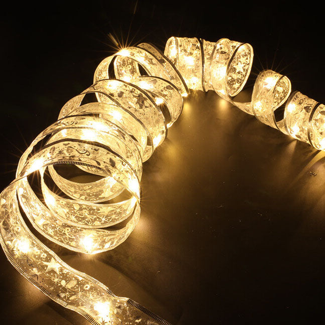 BowLift | Christmas Tree Decoration Ribbon Gift LED String Lights