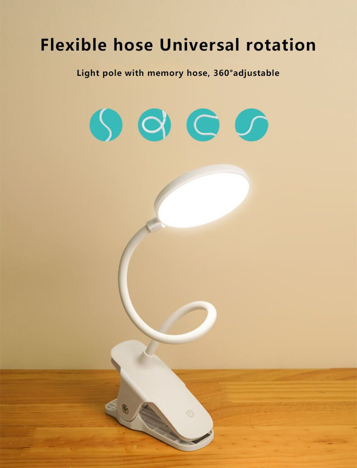 BowLift | Simple LED Clip Desk Lamp rechargeable Eye Protection Night Light