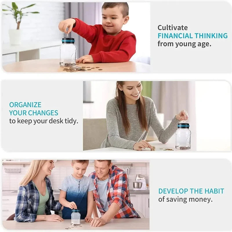 BowLift | Electronic Piggy Bank Counter Coin Digital LCD Counting Coin Money