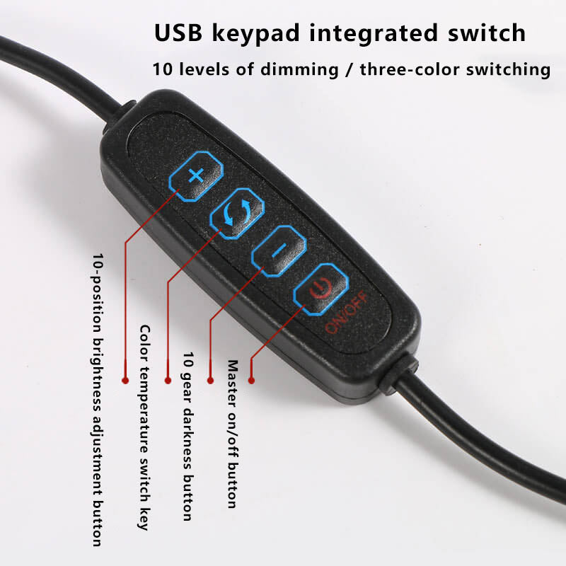 BowLift | LED Foldable Long Arm Clip Eye Protection USB Reading Table Lamp