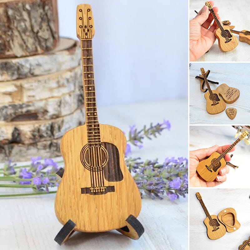BowLift | Wooden box for acoustic guitar accessories