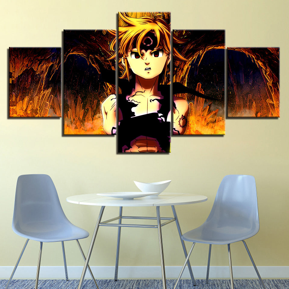 Fiery Boy - Canvas Wall Art Painting | Bowlift