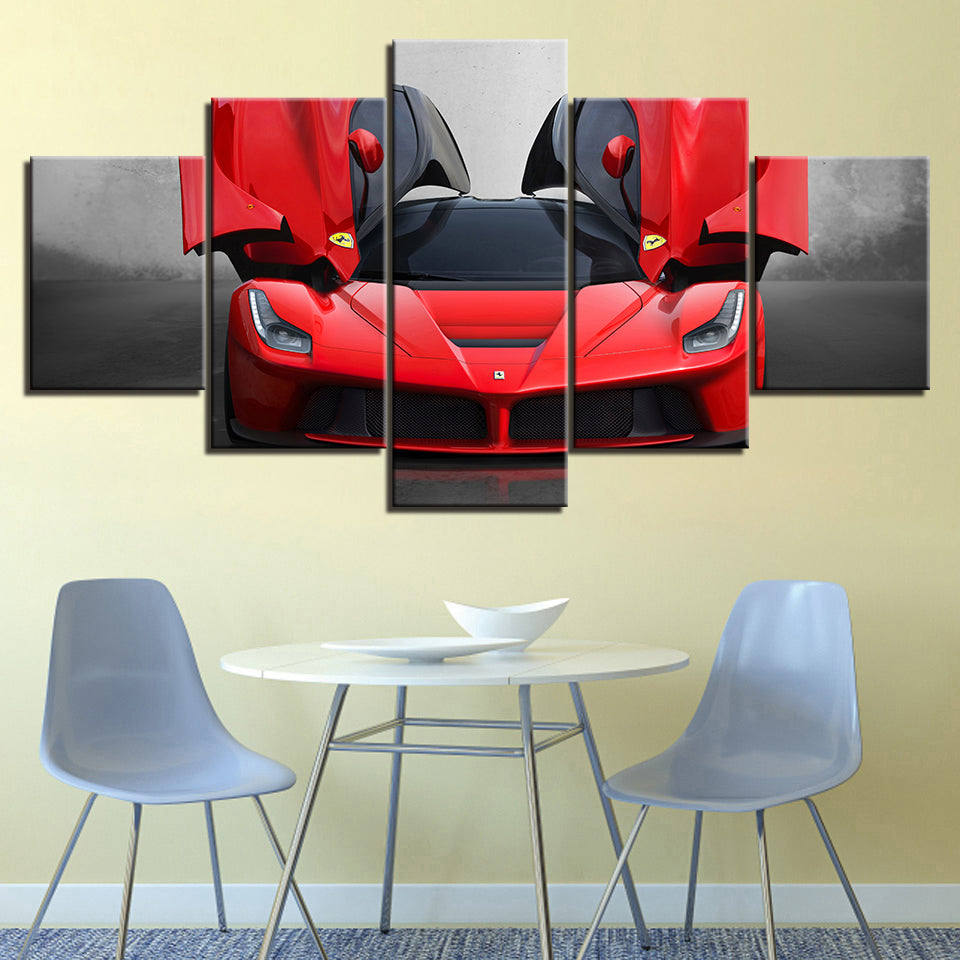 Luxury Ferrari Car - Canvas Wall Art Painting | Bowlift