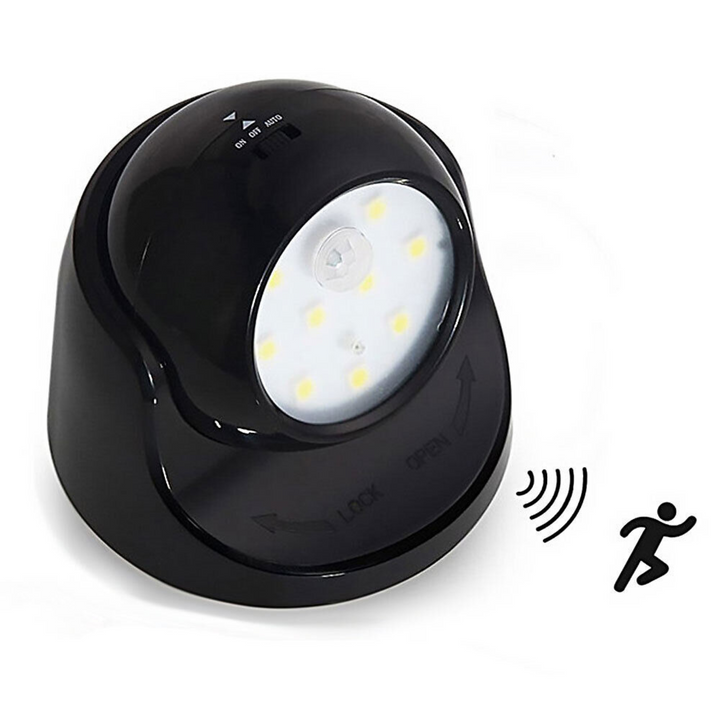 BowLift | Wireless Battery Powered External Security Lights – Motion Sensor LED Spotlight for Home, Garden, and Wall Illumination