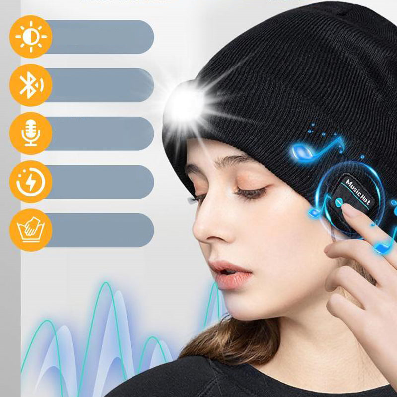 BowLift | LED Bluetooth Beanie with Detachable Speakers