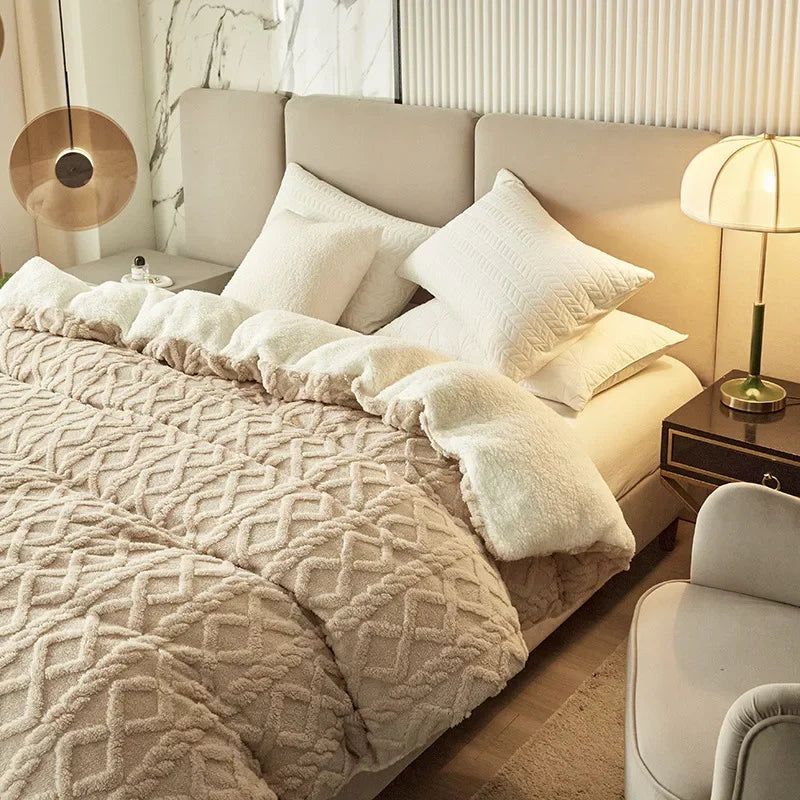 BowLift | Double-sided Cashmere-Look Duvet Cover - VelvetWarm