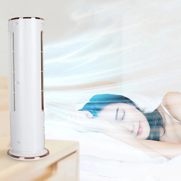 Bladeless Desktop Air Conditioner Fan with Remote Control | Bowlift