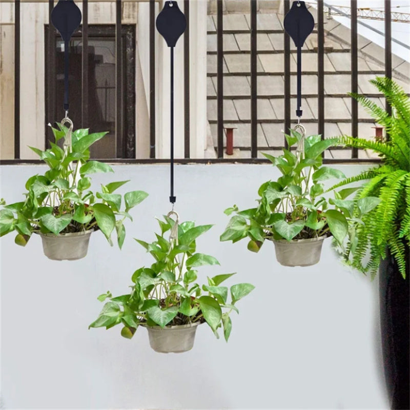 BowLift | Retractable Hook for Garden Pots, Bird Feeder