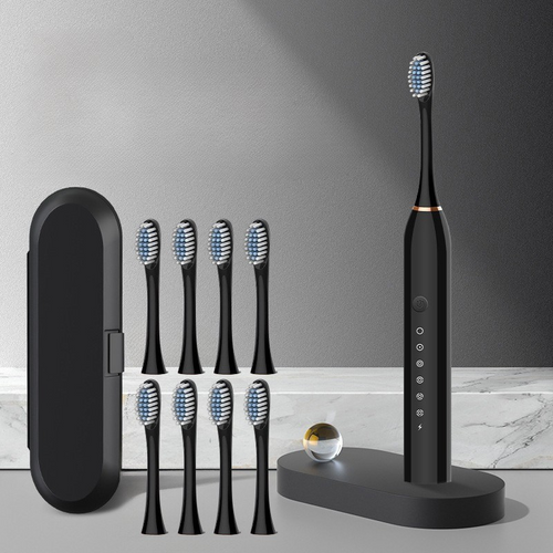 BowLift | GlowSmile Sonic Toothbrush – Rechargeable with 5 Modes and 8 Brush Heads