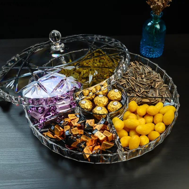 Acrylic Dry Fruit Storage Box with Lid Bowlift