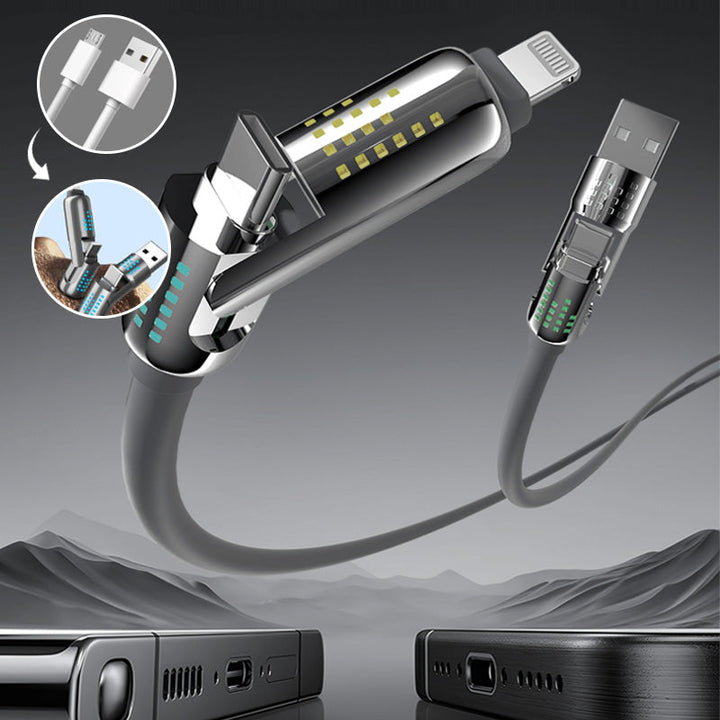 BowLift | 240W 4-in-1 USB-C Fast Charging Cable