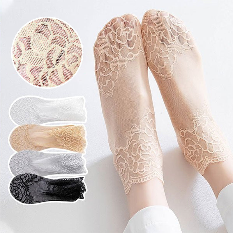 BowLift | Ladies Fashion Lace Socks (6 Pairs)