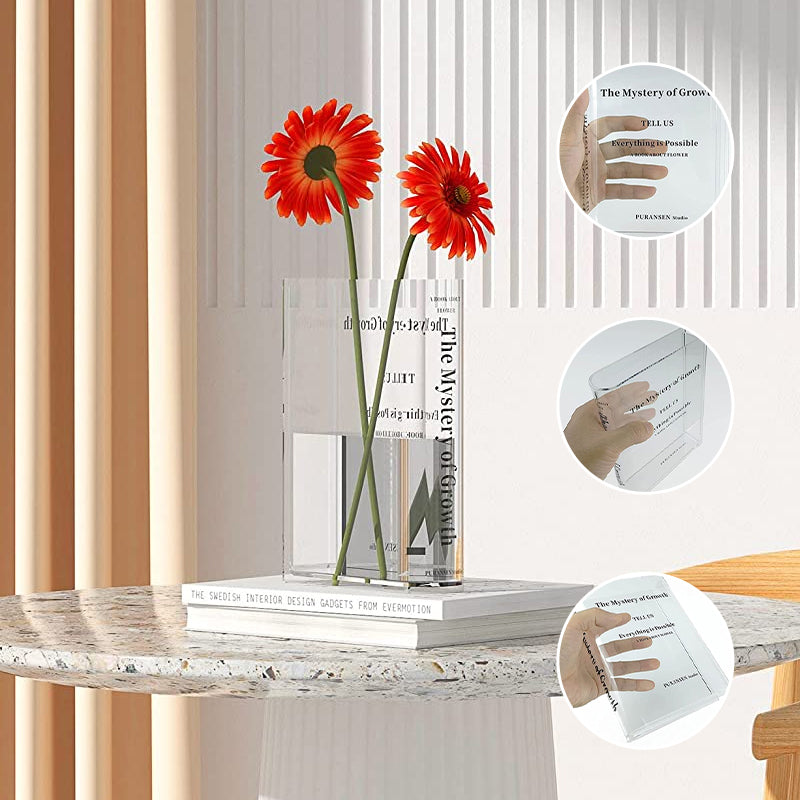 BowLift | Book Shape Acrylic Vase