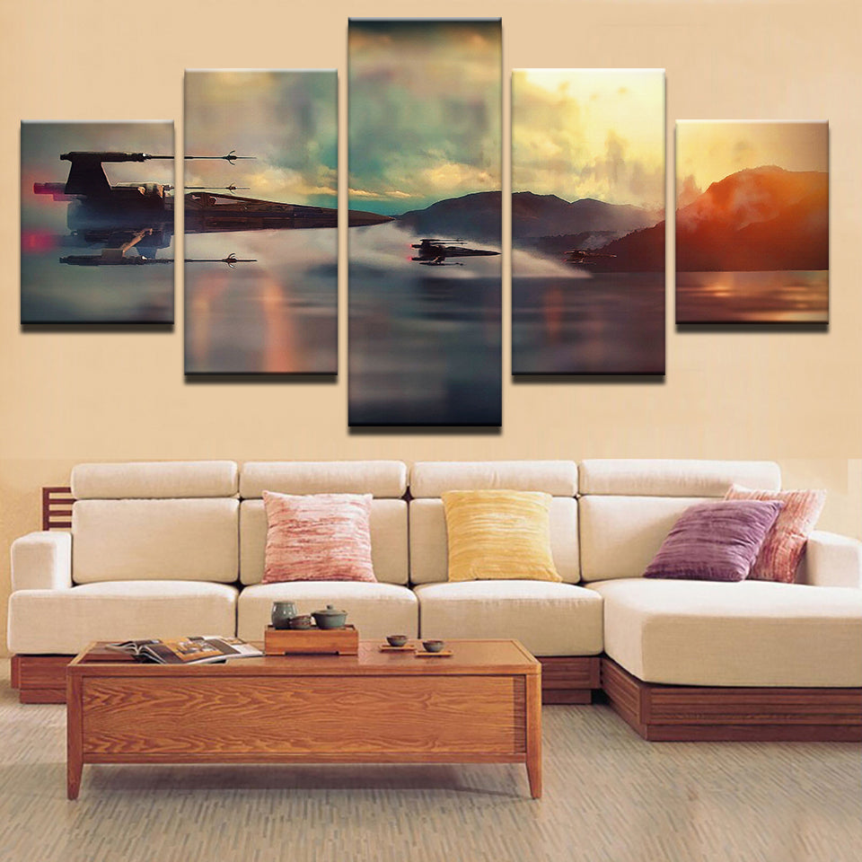 Colorful Flight 5 Piece - Canvas Wall Art Painting | Bowlift